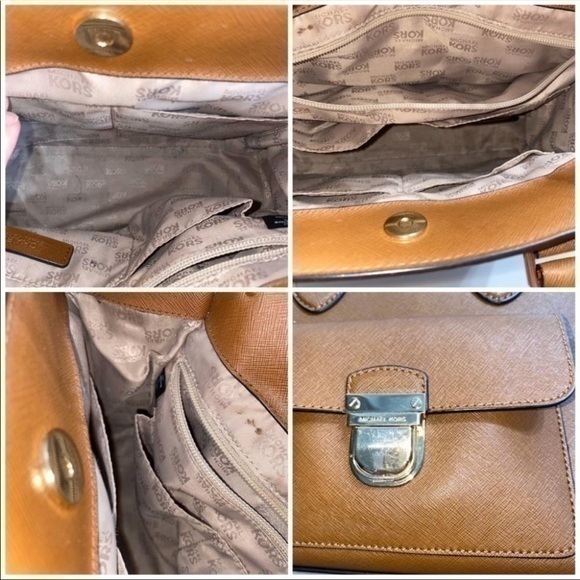 SOLD- Michael Kors East West Bridgette Saffiano leather - Picture 8 of 10